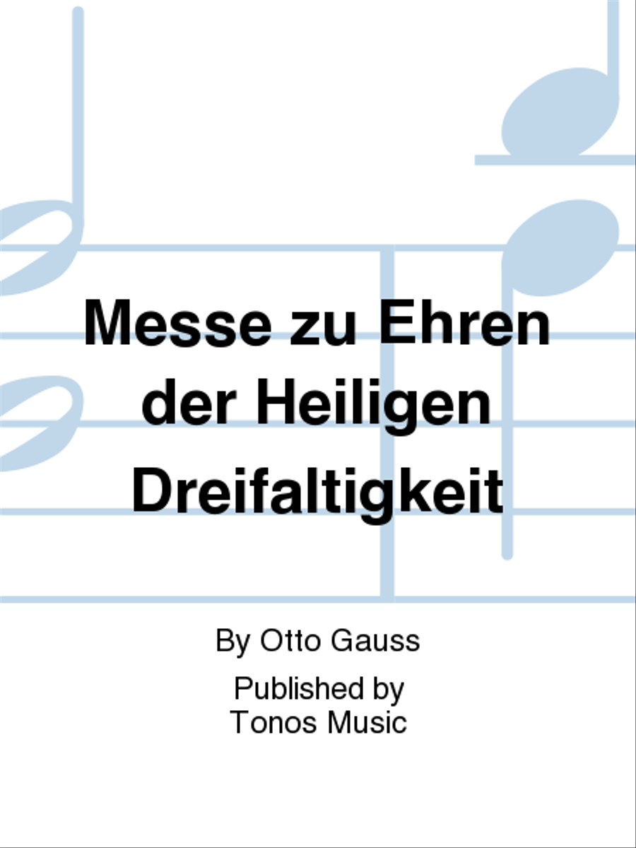 Messe zu Ehren der Heiligen Dreifaltigkeit 4-Part scores gallery preview page 1