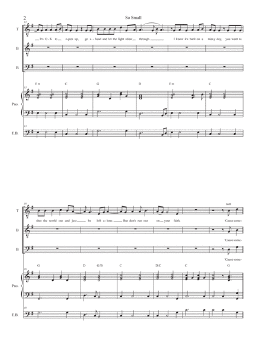 So Small So Small TTBB scores gallery preview page 2