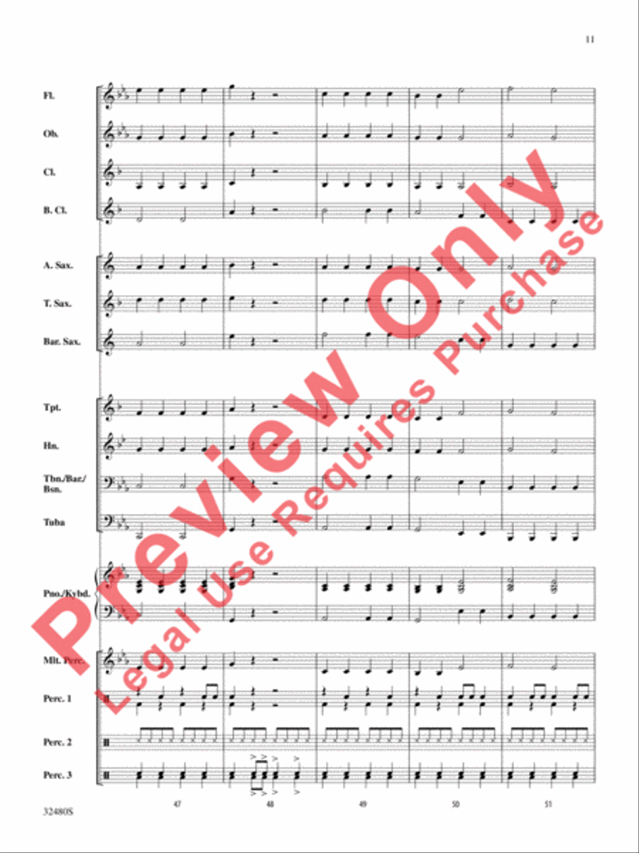Rockin' Ol' St. Nick Concert Band scores gallery preview page 12