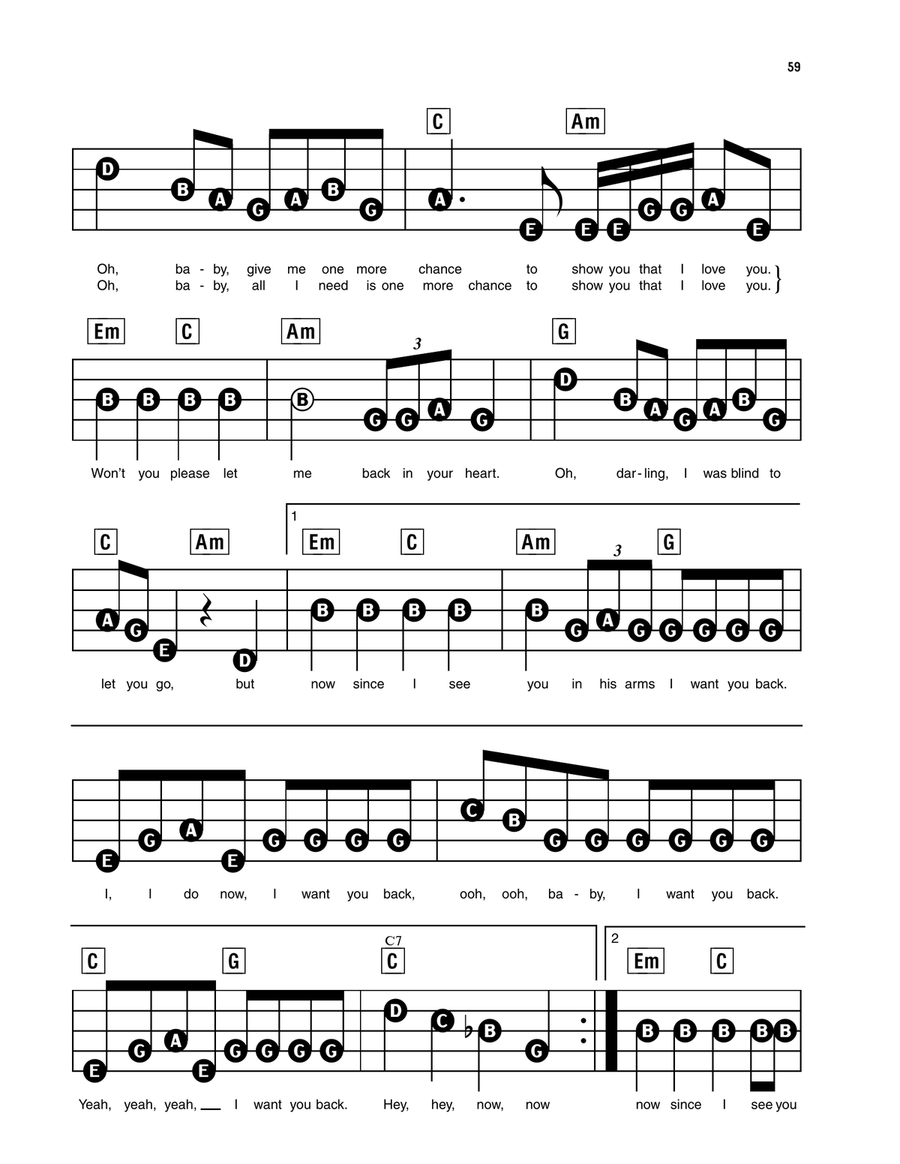 I Want You Back Electronic Keyboard scores gallery preview page 2