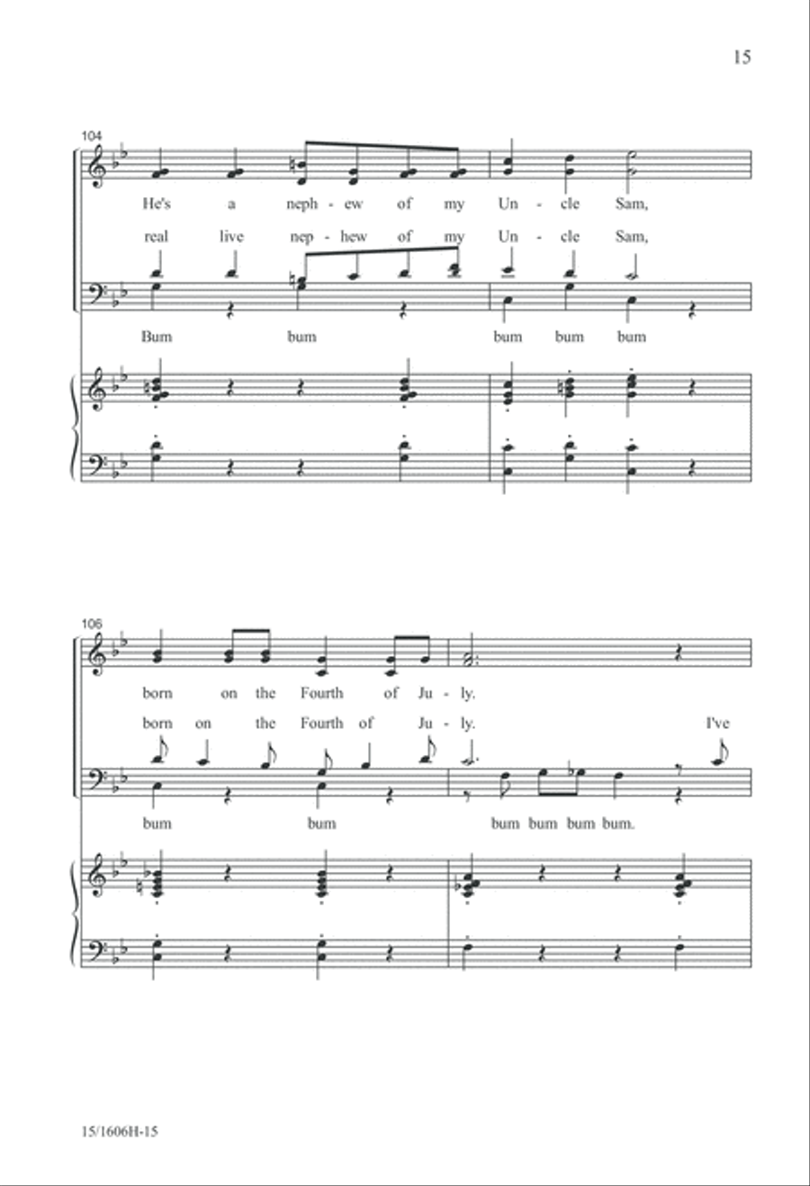 A Patriotic Salute A Patriotic Salute 4-Part scores gallery preview page 15