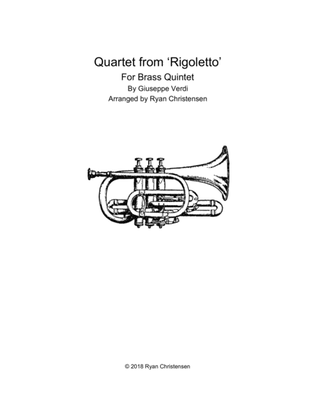 Quartet from 'Rigoletto'- Brass Quintet