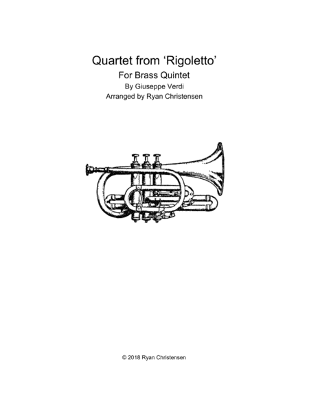 Quartet from 'Rigoletto'- Brass Quintet image number null