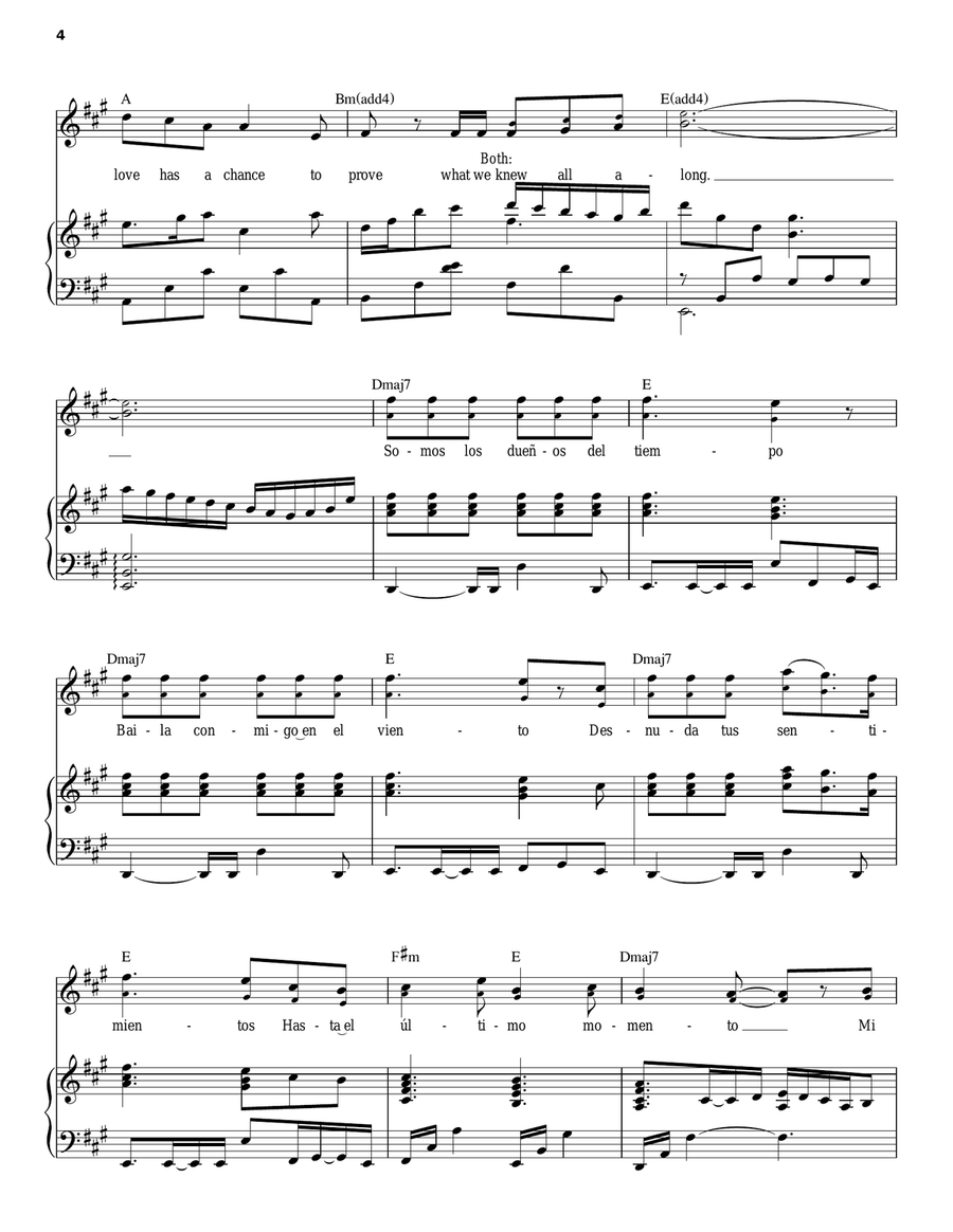 Mi Todo Eres Tu Piano, Vocal, Guitar scores gallery preview page 4