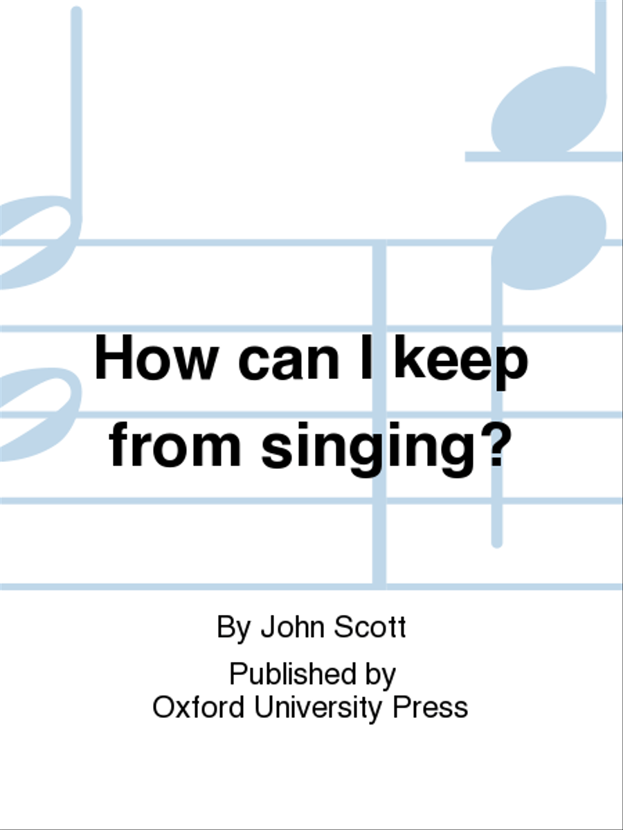 How can I keep from singing? SSA scores gallery preview page 1