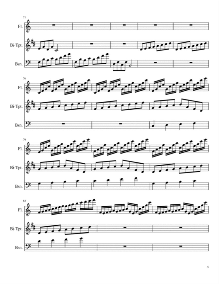 Three Blind Mice Small Ensemble scores gallery preview page 5