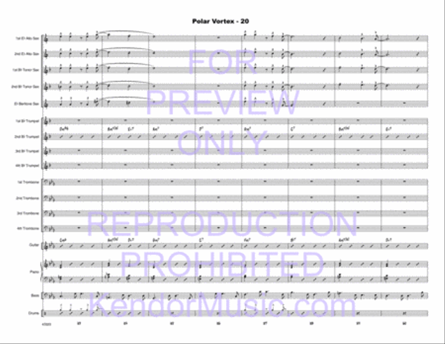 Polar Vortex Jazz Ensemble scores gallery preview page 21