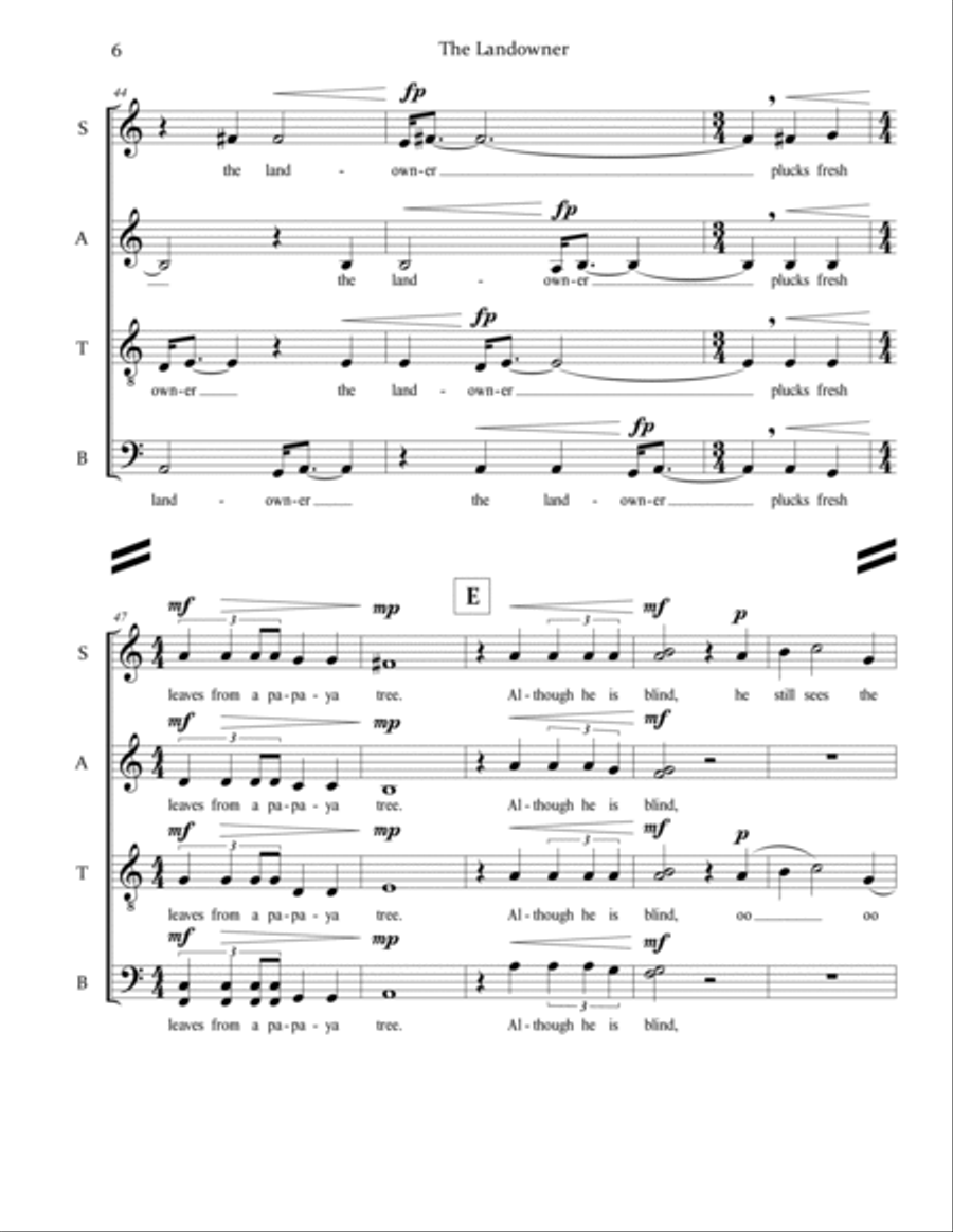 The Landowner 4-Part scores gallery preview page 6