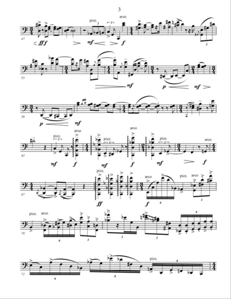 Eros for cello solo Cello Solo scores gallery preview page 5