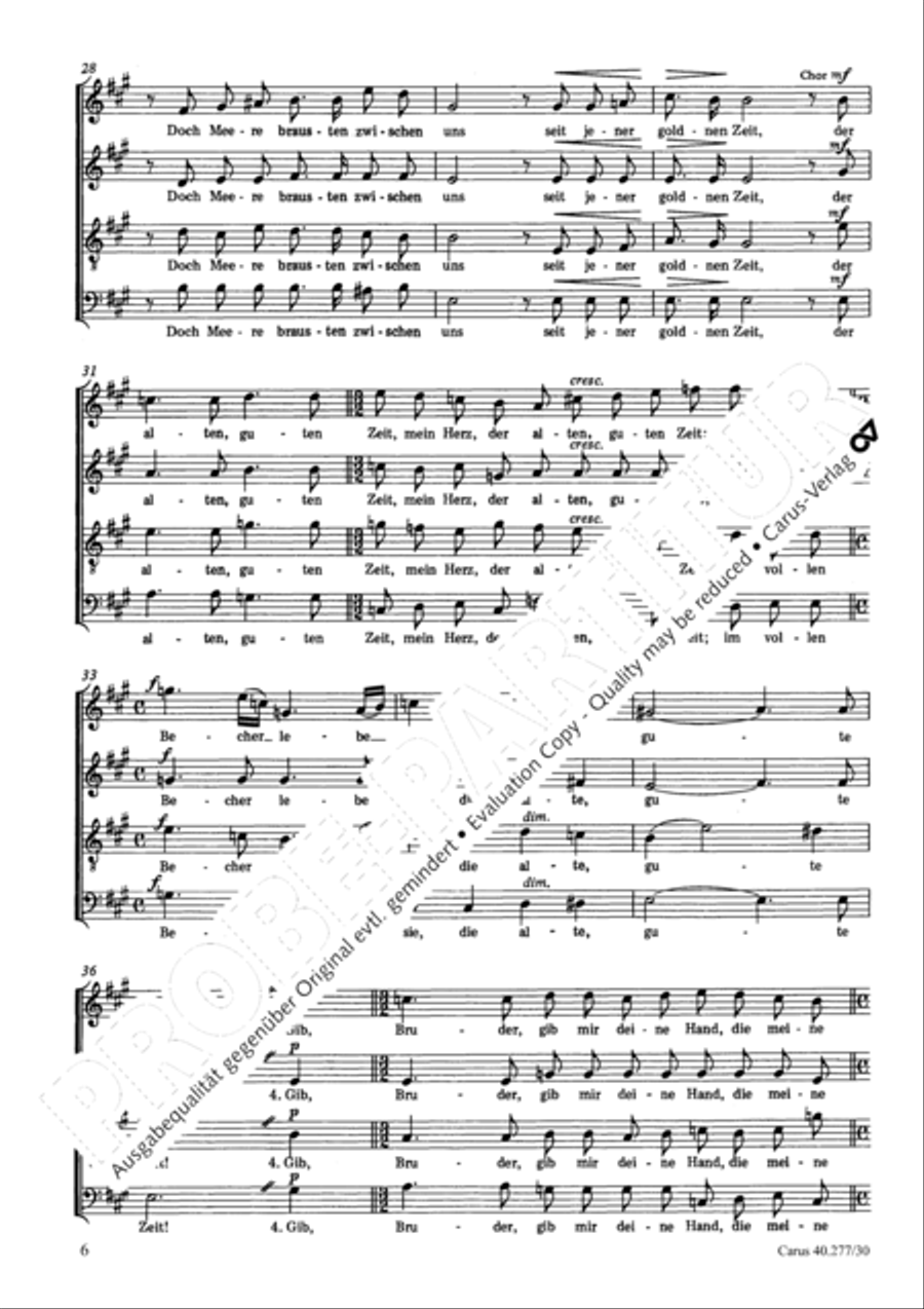 Die gute, alte Zeit; Mich zieht es nach dem Dorfchen Choir scores gallery preview page 7