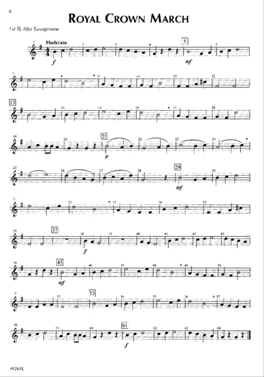 Standard of Excellence First Performance, 1st/2nd Alto Sax Concert Band Methods scores gallery preview page 2