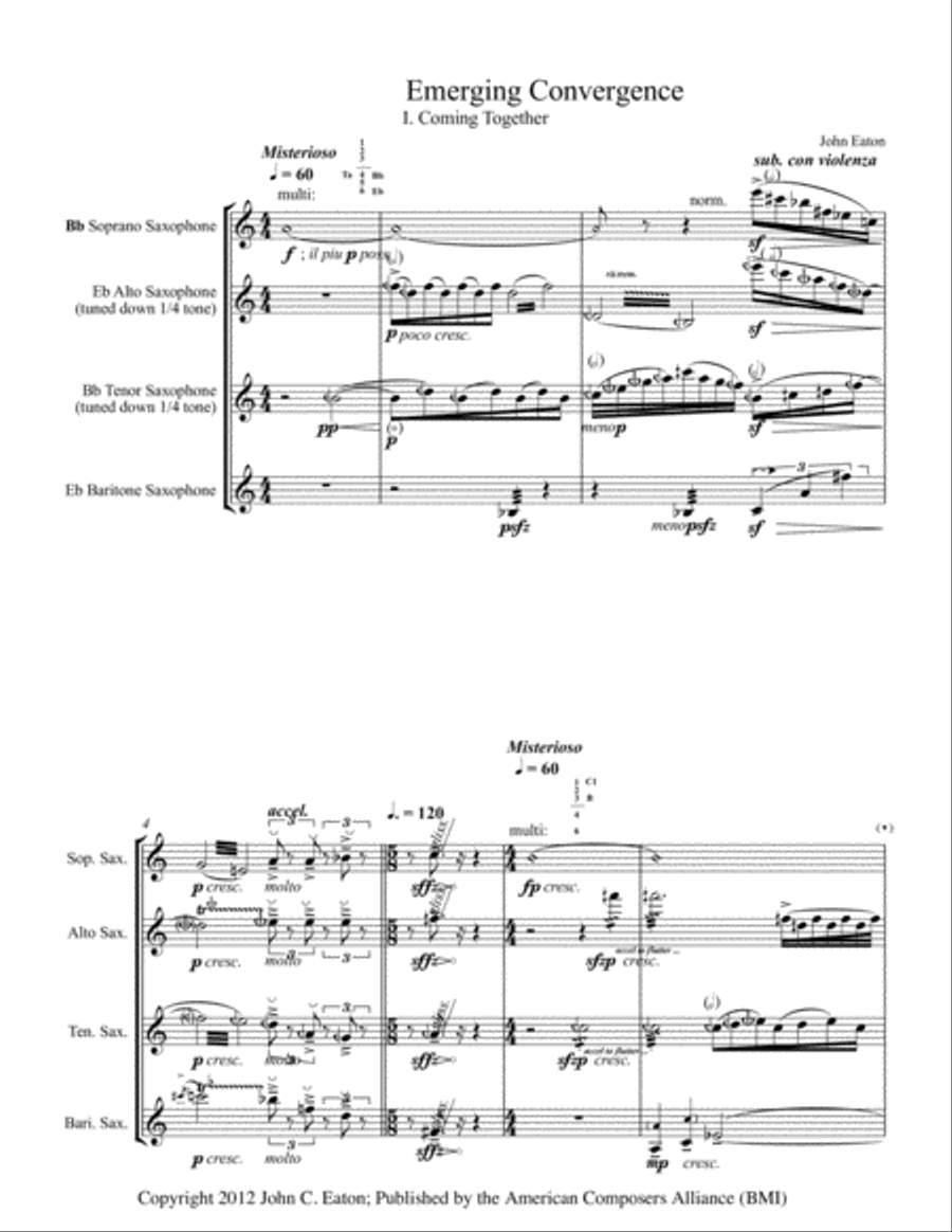 [Eaton] Emerging Convergence Woodwind Quartet scores gallery preview page 5