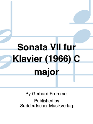 Sonata VII fur Klavier (1966) C major