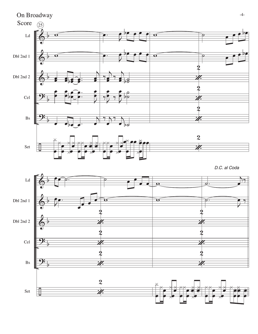 On Broadway Steel Drum Band scores gallery preview page 4