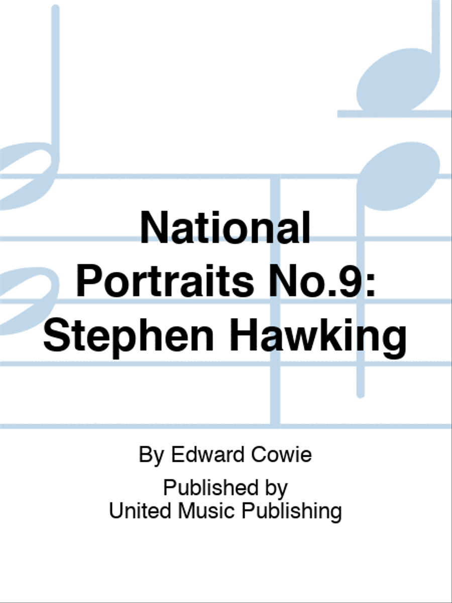 National Portraits No.9: Stephen Hawking A Cappella scores gallery preview page 1