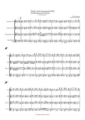 Charpentier: Noëls sur les instruments (Christmas Carols on t’ Instruments) H 534 - clarinet quartet