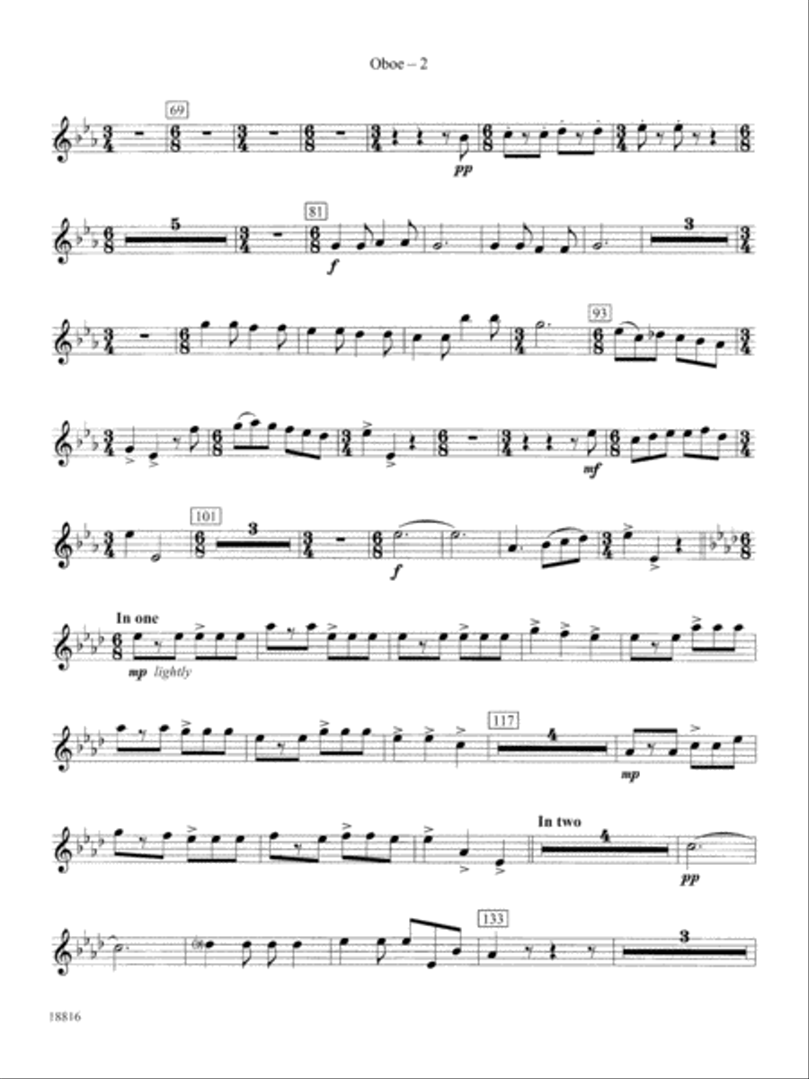 Canarios Fantasia: Oboe Canarios Fantasia: Oboe Concert Band scores gallery preview page 2