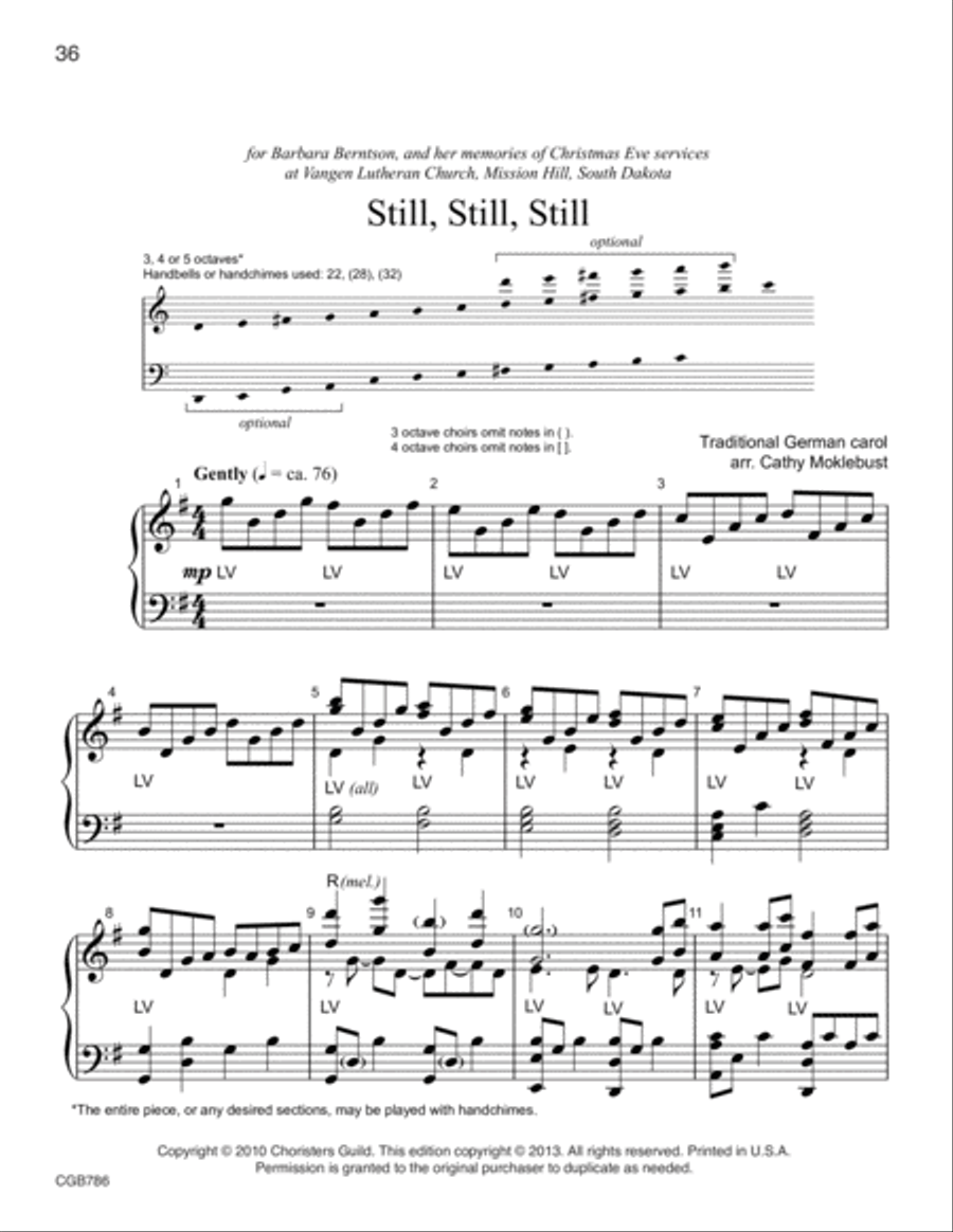 Celebrate the Season: Reproducible Advent and Christmas Carols (3-5 octaves) 5-Octaves scores gallery preview page 14