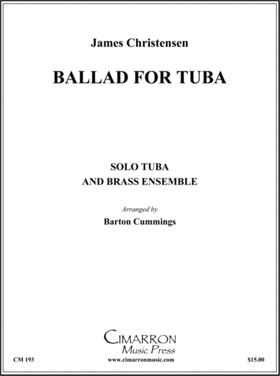 Ballad for Tuba Trombone scores gallery preview page 1