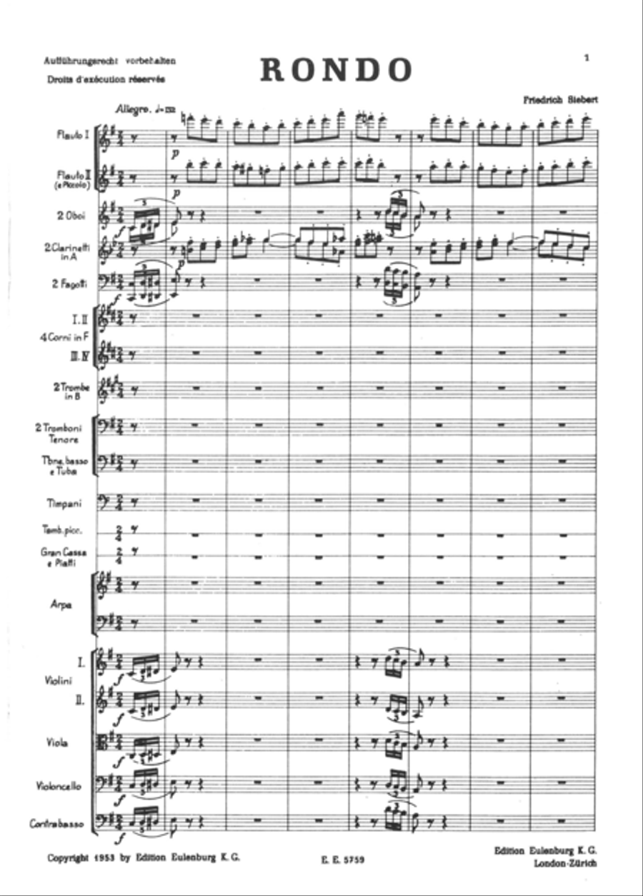 Rondo for orchestra Rondo for orchestra Orchestra scores gallery preview page 2