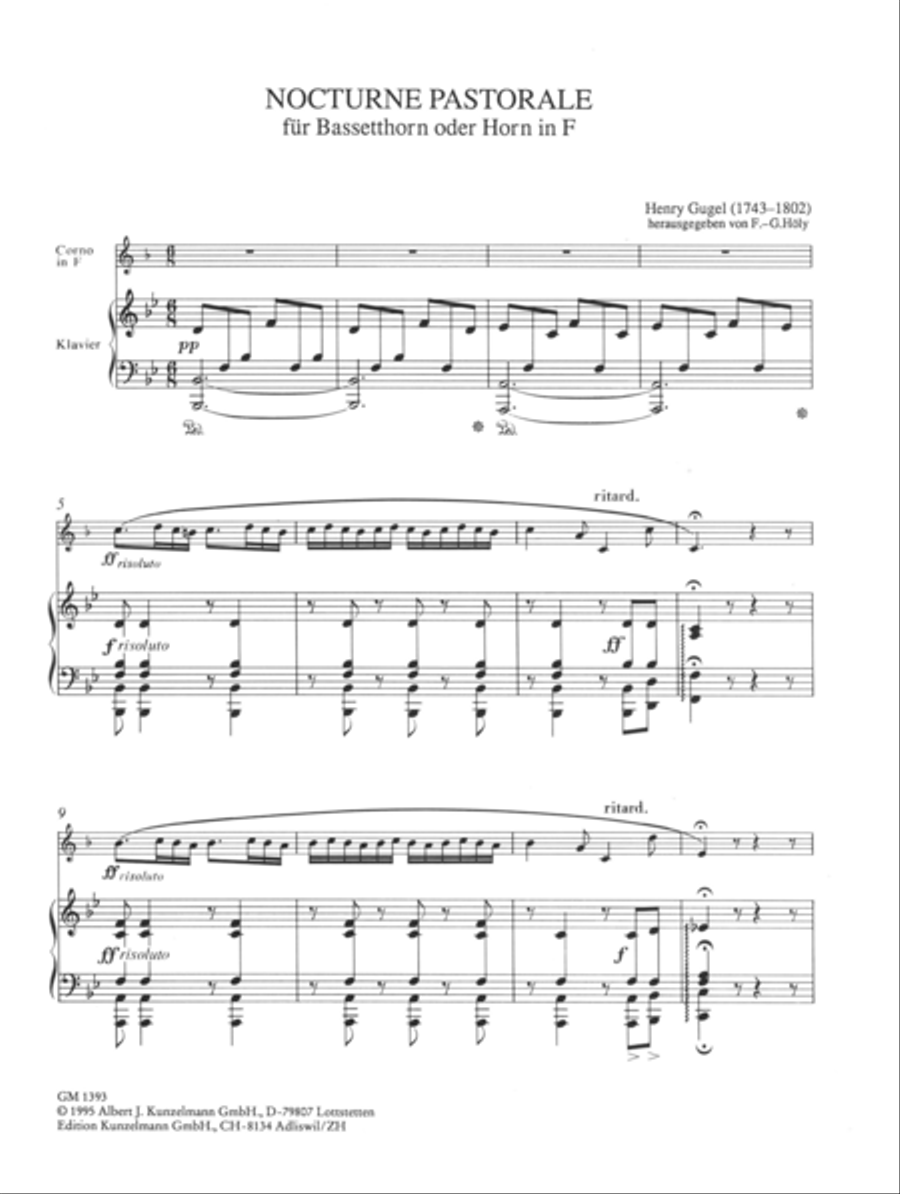 Nocturne pastorale Nocturne pastorale Piano scores gallery preview page 2