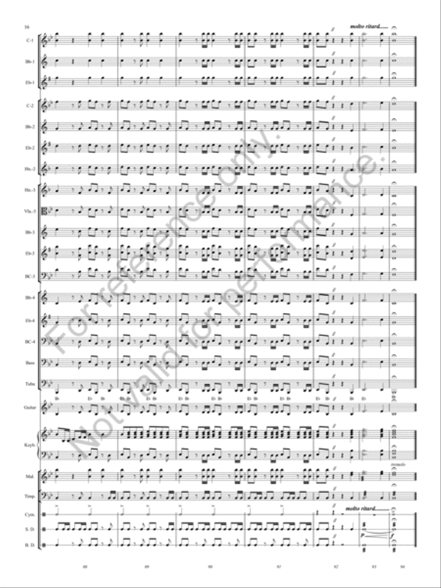 Hallelujah Chorus Hallelujah Chorus Concert Band scores gallery preview page 15