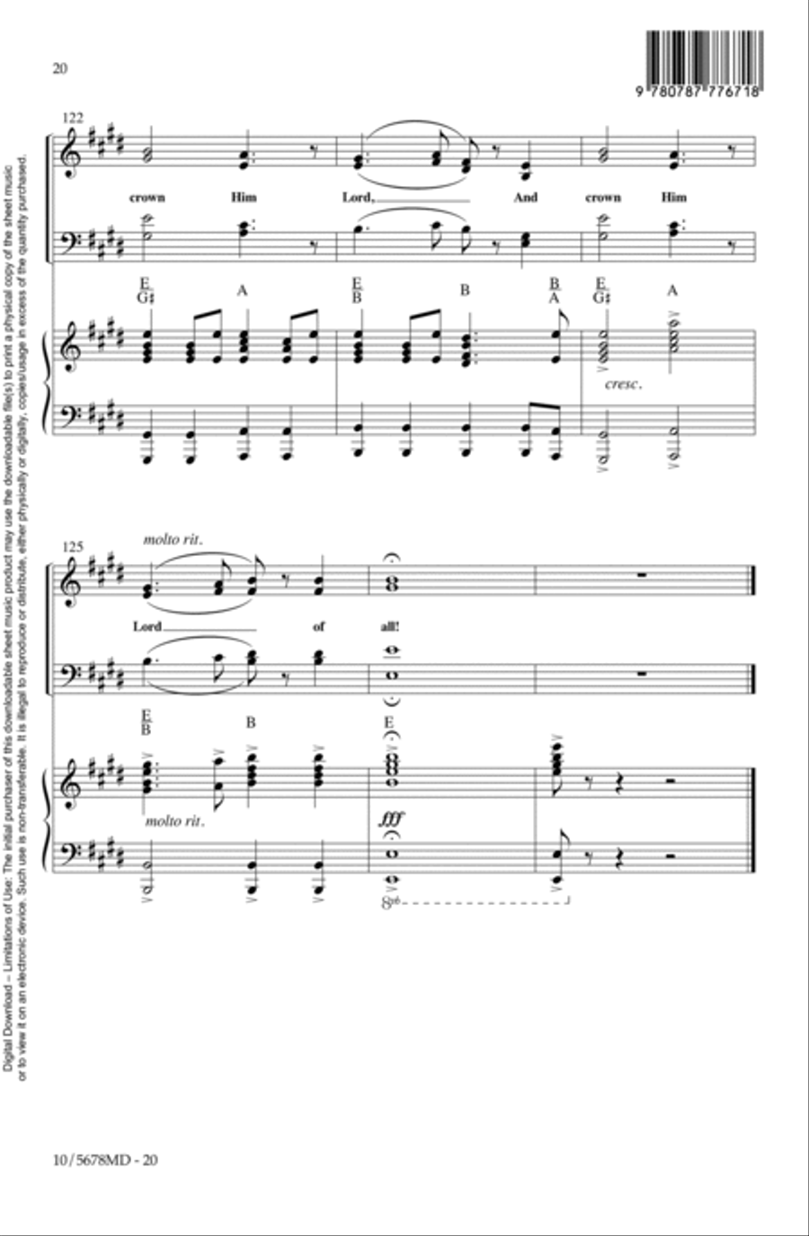 All Hail King Jesus 4-Part scores gallery preview page 20