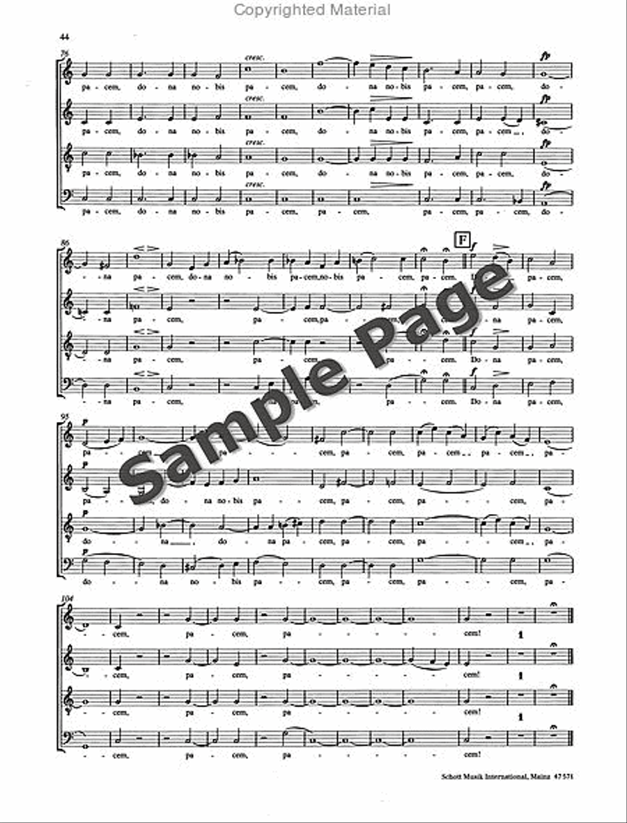 Missa Sacra Op. 147 Missa Sacra Op. 147 4-Part scores gallery preview page 45