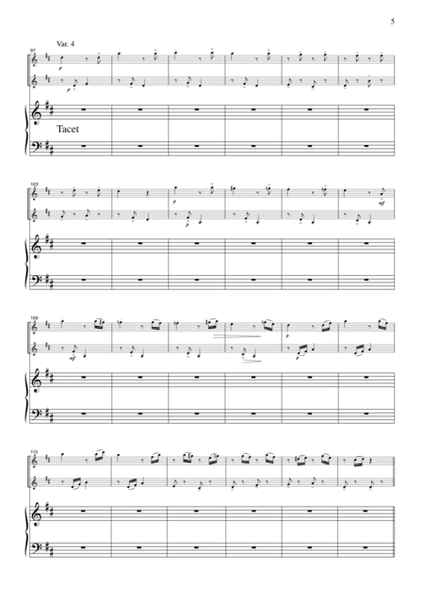 2 Violins & Piano Seven Variations on "Ah vous dirai-je, Maman"