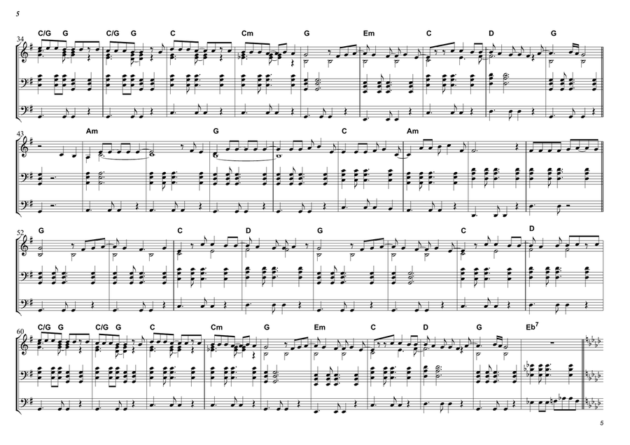 Dance (while The Music Still Goes On) Small Ensemble scores gallery preview page 5