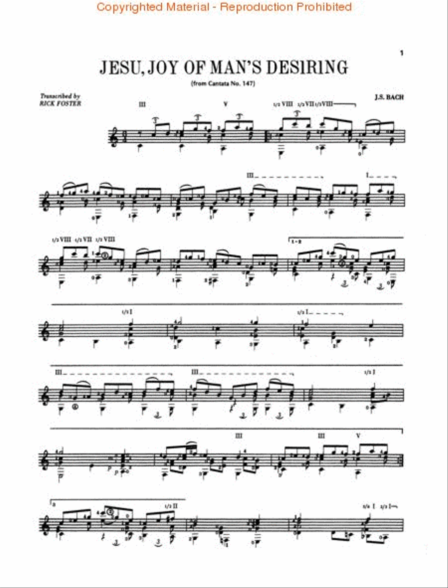 Parkening Plays Bach Classical Guitar scores gallery preview page 3