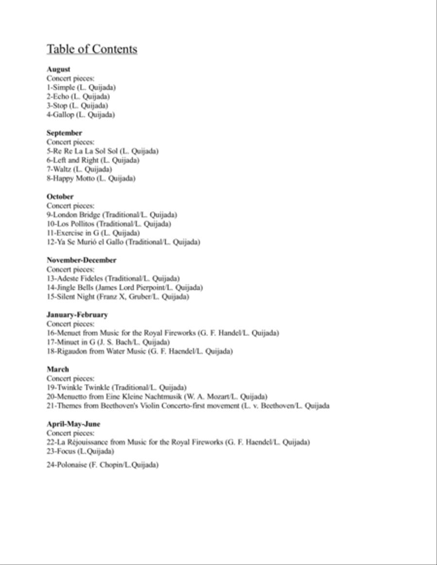 30 Progressive Exercises for Beginning String Orchestra. CONCERT PIECES ONLY. Teacher's book & parts String Orchestra scores gallery preview page 3