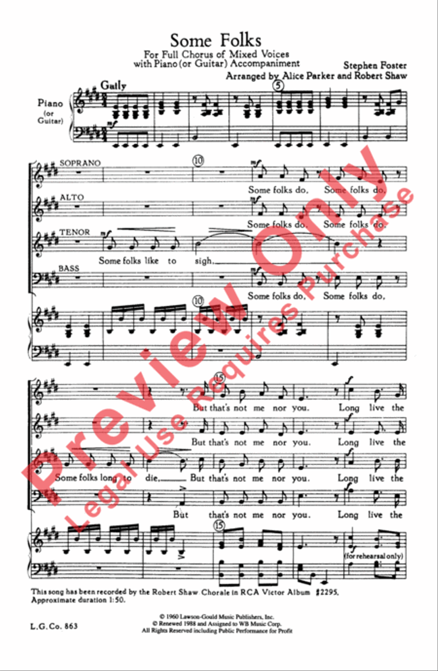 Some Folks 4-Part scores gallery preview page 2