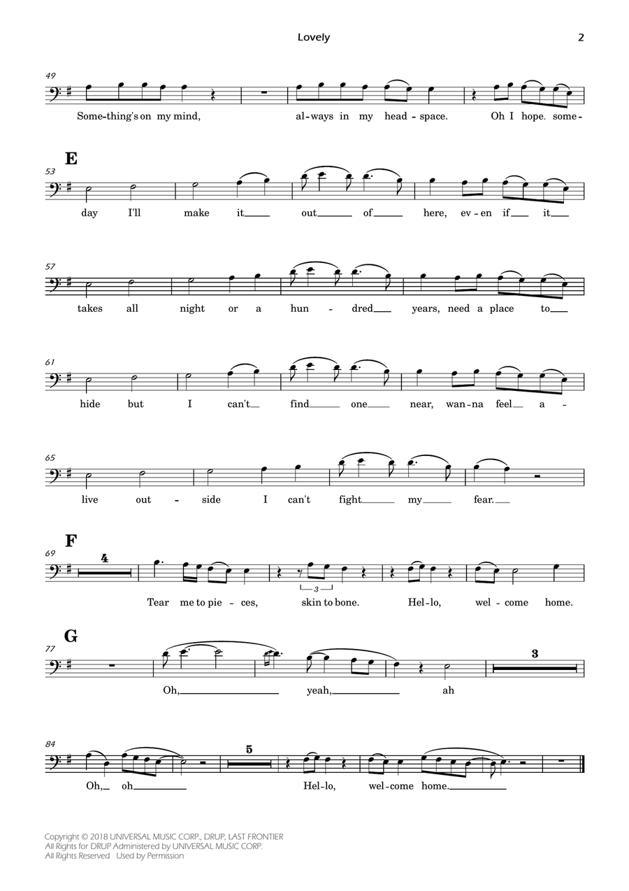 Lovely Lovely High Voice scores gallery preview page 4