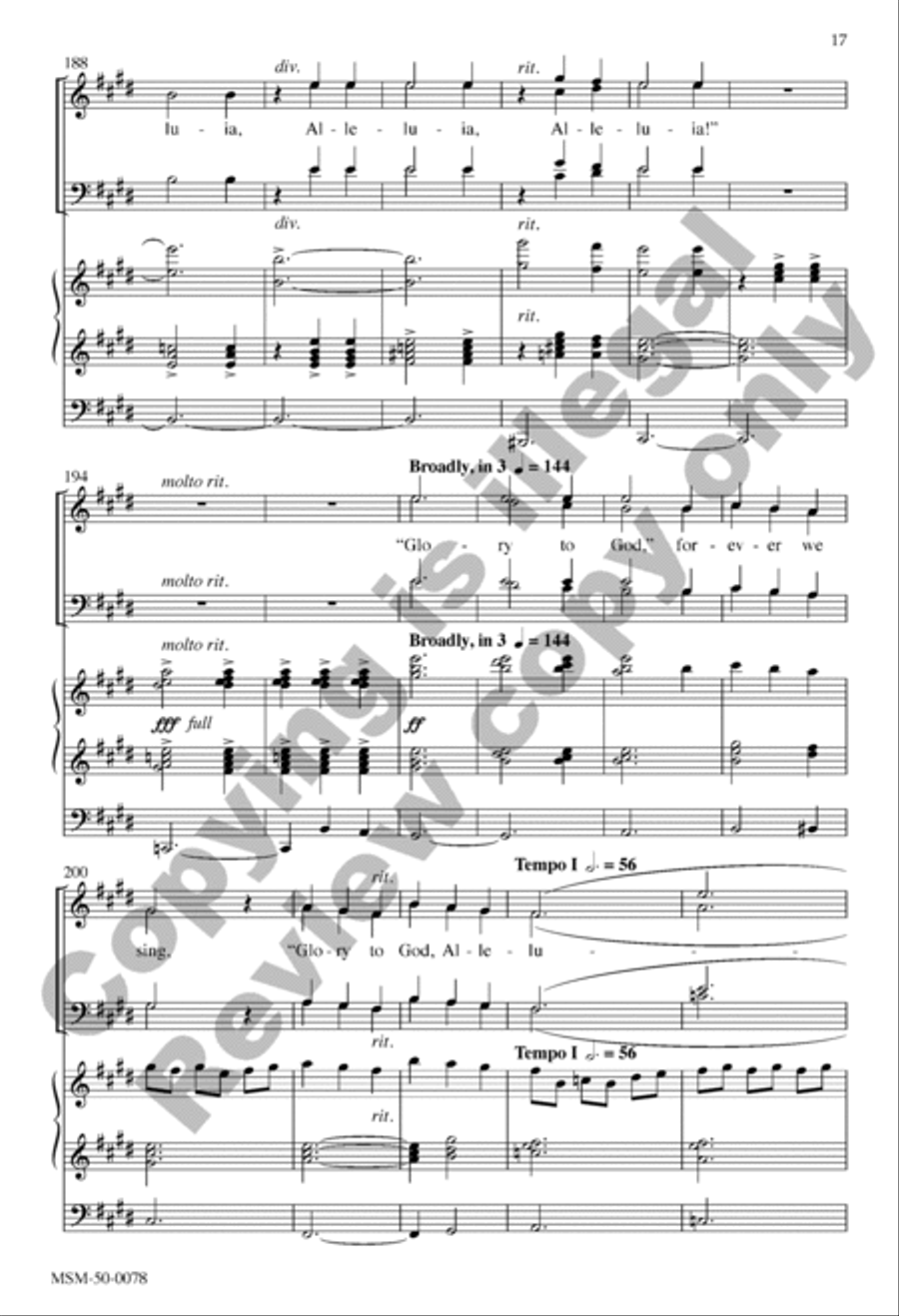 Come, Great Love 4-Part scores gallery preview page 16