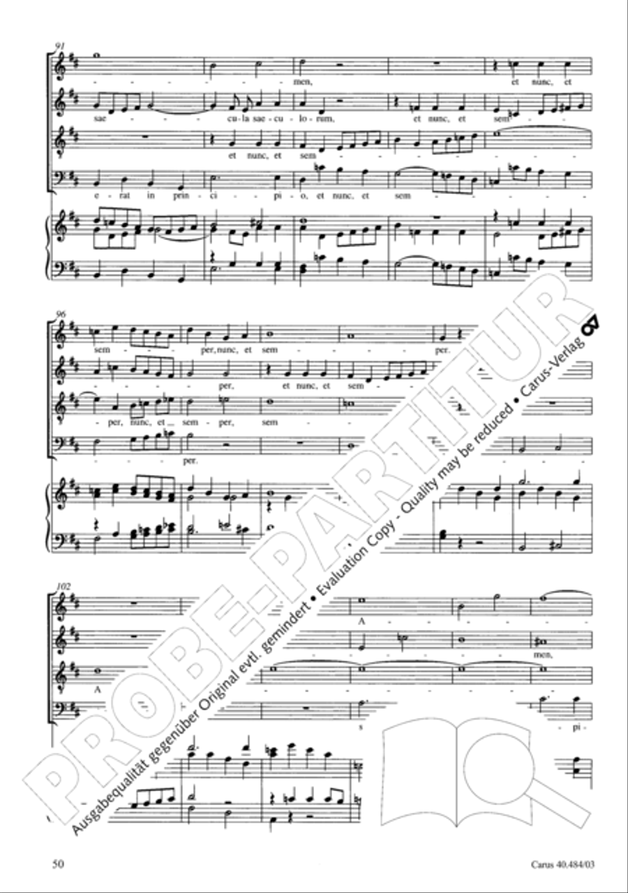 Magnificat in D ATB scores gallery preview page 51