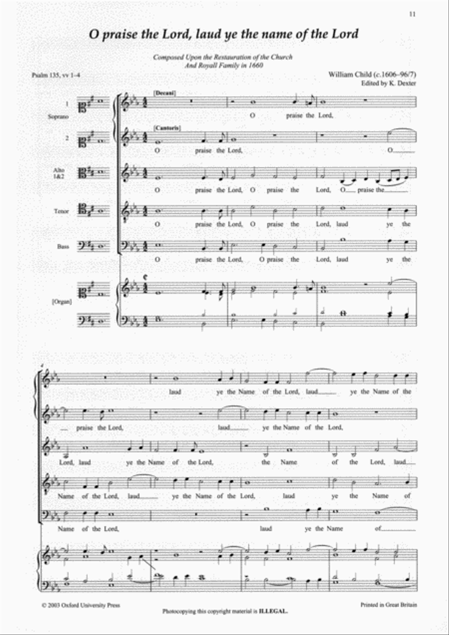 The Restoration Anthem Volume 1 1660-1689 Divisi scores gallery preview page 2