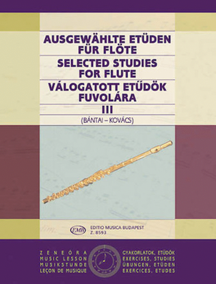 Book cover for Selected Studies for Flute – Volume 3