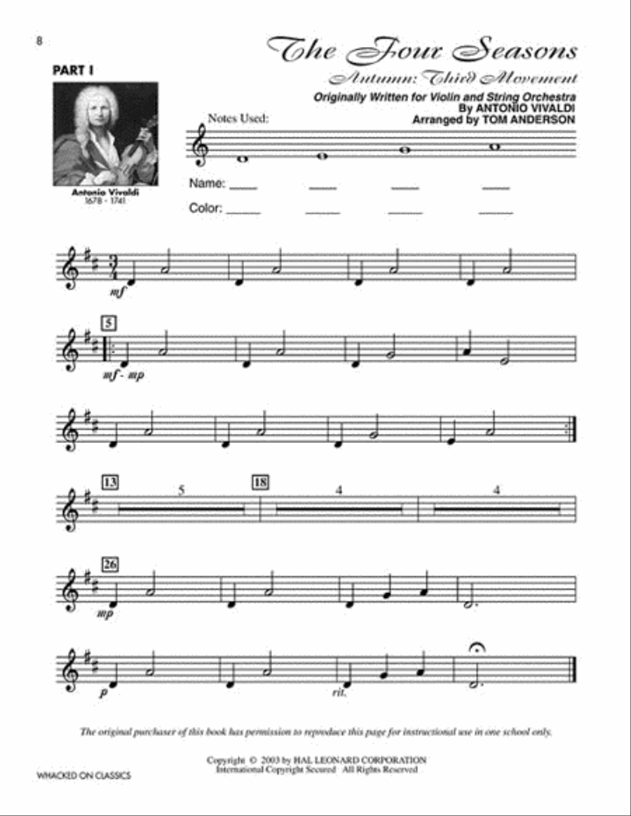Whacked on Classics (Collection) Choir scores gallery preview page 5