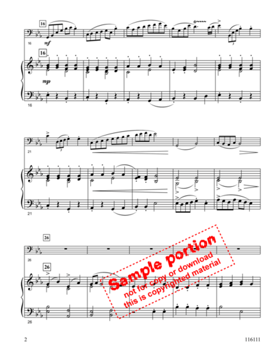 Look, Ye Saints! The Sight Is Glorious Bassoon Solo scores gallery preview page 3