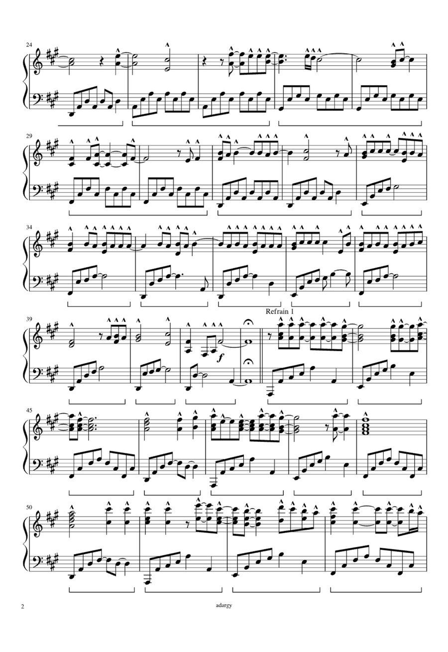 Someone Like You Easy Piano scores gallery preview page 2