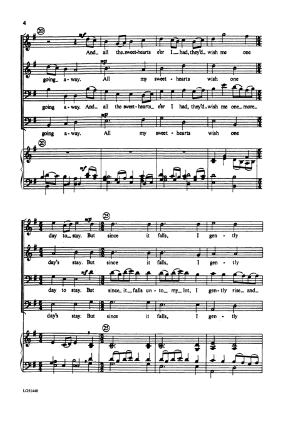 The Parting Glass The Parting Glass Men's Choir scores gallery preview page 11