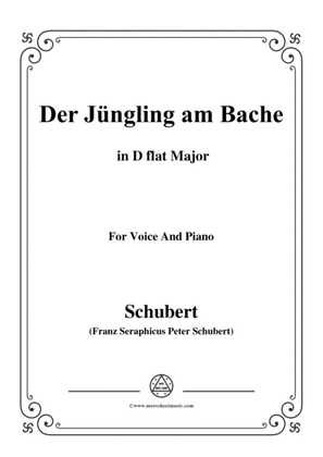 Schubert-Der Jüngling am Bache,D flat Major,for voice and piano