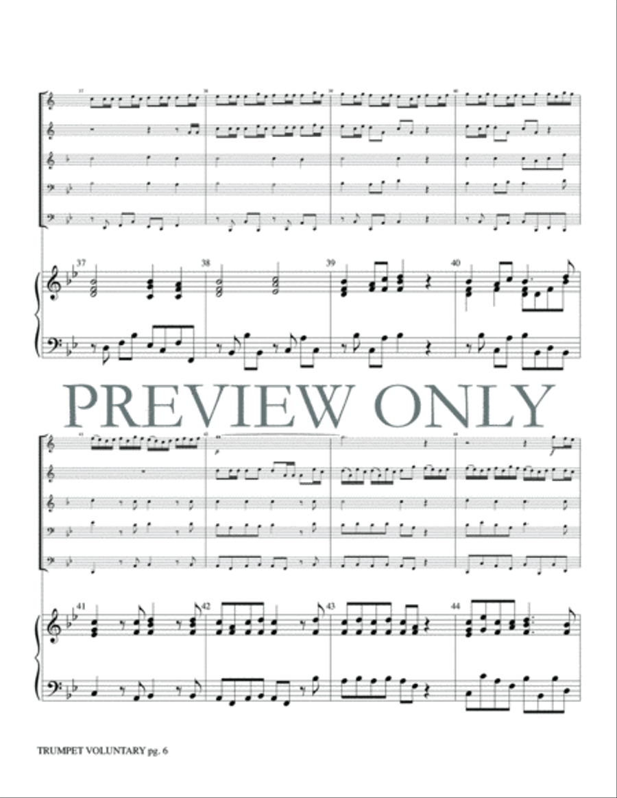 Trumpet Voluntary No. 1 Trumpet Voluntary No. 1 Brass Ensemble scores gallery preview page 8