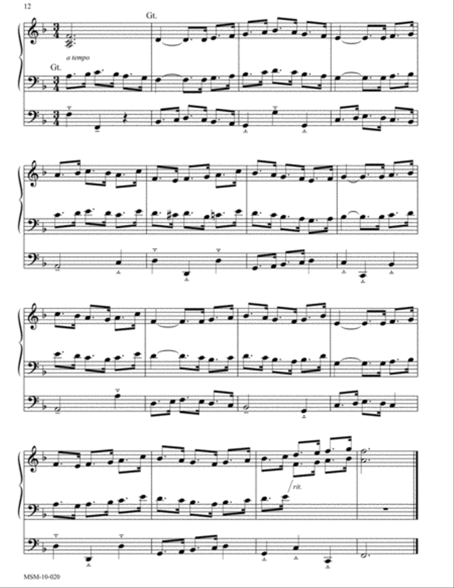 Four Organ Preludes for Advent Organ scores gallery preview page 8