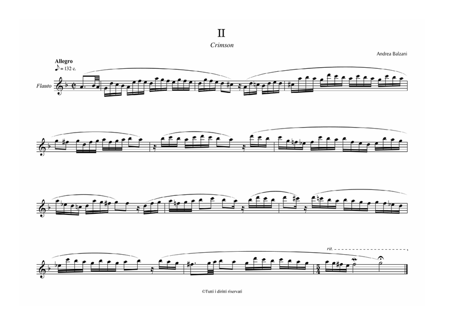 Tre Aphorisms [FLUTE SCORE] (Collection) Flute Solo scores gallery preview page 3