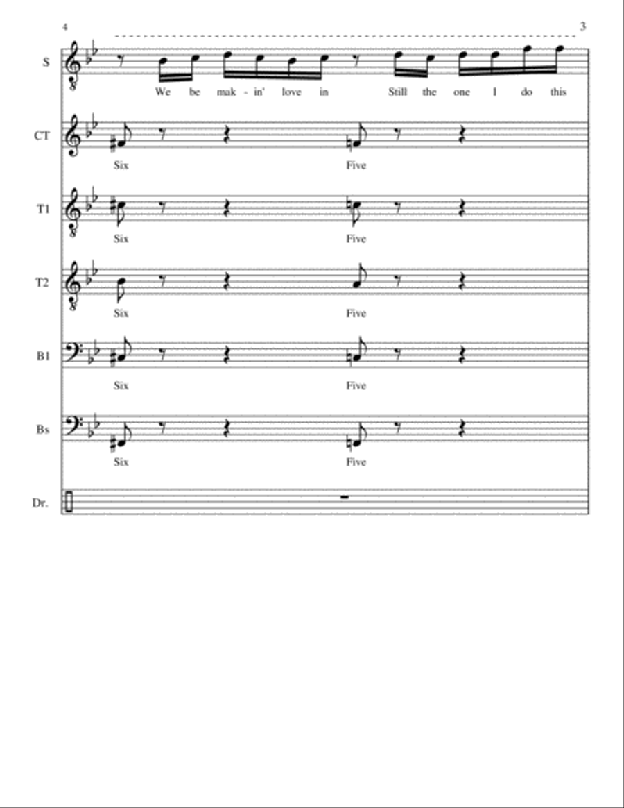 Countdown A Cappella scores gallery preview page 3
