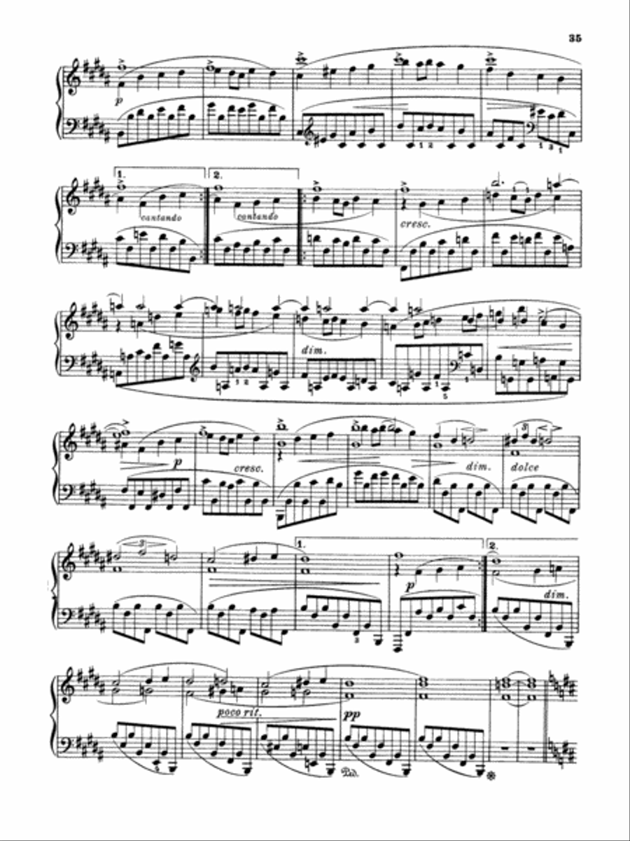 Brahms: Piano Works (Volume II: Op. 76-119 & 5 Etudes) Piano Method scores gallery preview page 5
