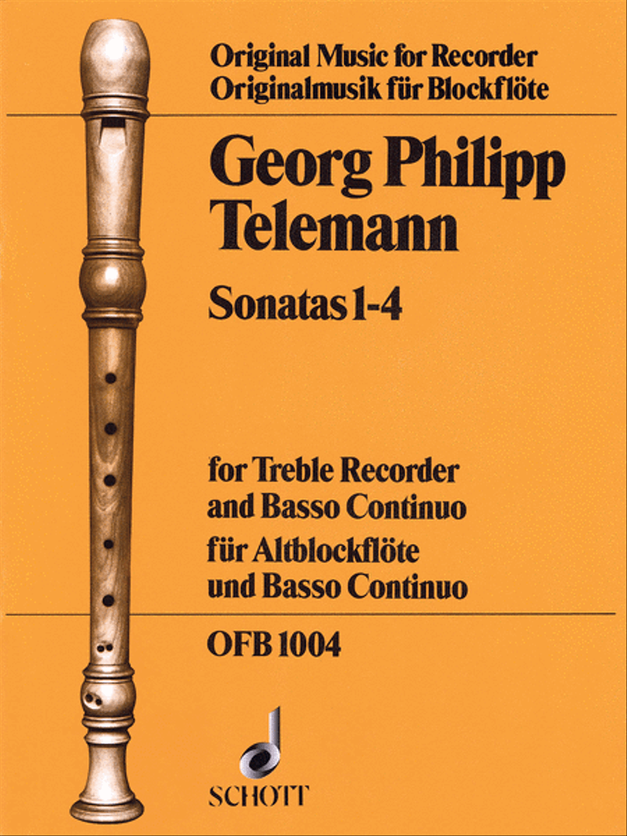 Sonatas Nos. 1–4 Recorder scores gallery preview page 1