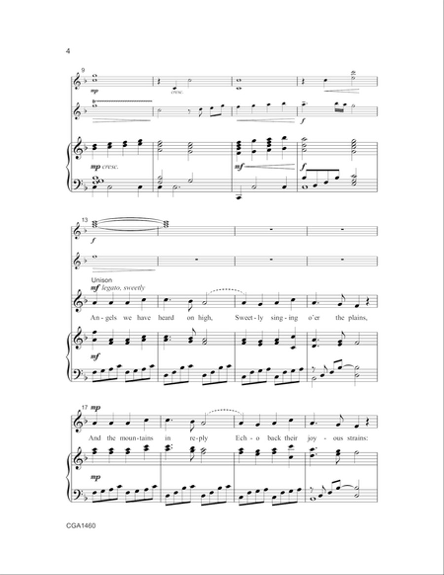 Angels We Have Heard on High SSA scores gallery preview page 9